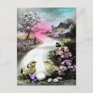 Postal Festiva Pascua victoriana