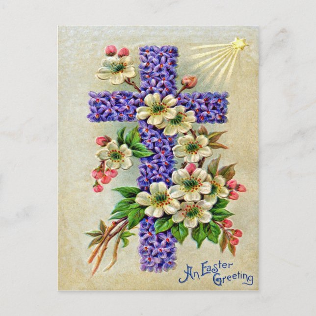 Postal Festiva Pascua victoriana (Anverso)