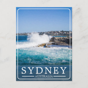 Postal Festiva Paseo costero vintage de Bondi a Coogee