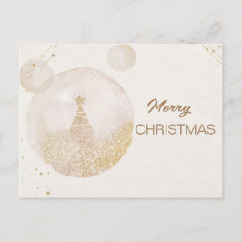 Postal Festiva Pastel Elegance de Año Nuevo con acuarela