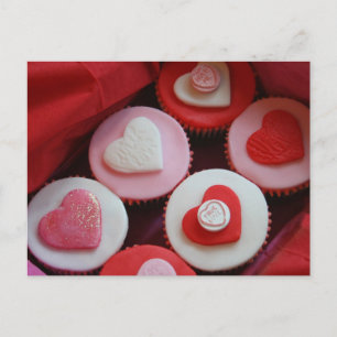 Postal Festiva Pasteles de San Valentín