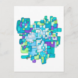 Postal Festiva Pastellfarbene Endlose Quadratische Gelassenheit 