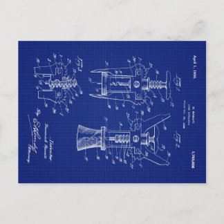 Postal Festiva Patente de extractor de corcho de 1930