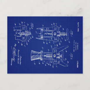 Postal Festiva Patente del extractor de corcho de 1930