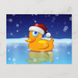 Postal Festiva Pato de Santa
