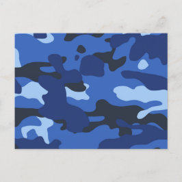 Postal Festiva Patrón Camouflage Blue Camo