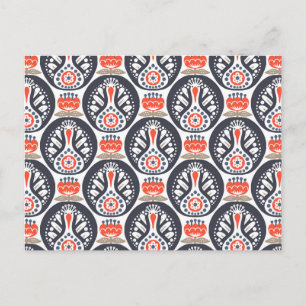 Postal Festiva Patrón de arte folclórico de Turquía