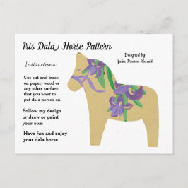 Postal Festiva Patrón de caballos Iris Dala para compartir