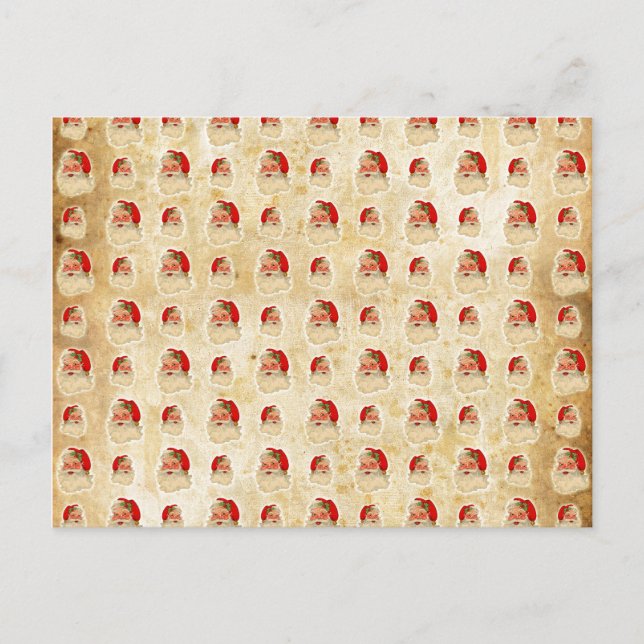 Postal Festiva Patrón de cabeza Santa de cosecha (Anverso)