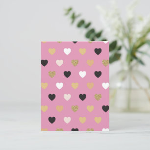 Postal Festiva Patrón de Corazones 32