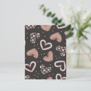 Postal Festiva Patrón de Corazones 35