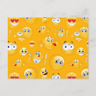Postal Festiva Patrón de Emoji 2