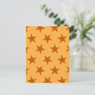 Postal Festiva Patrón de Estrellas Doradas 2
