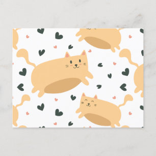 Postal Festiva Patrón de gato