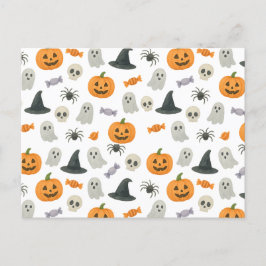Postal Festiva Patrón de Halloween