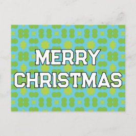 Postal Festiva Patrón de Navidades geométricos - Personalizado