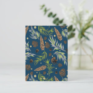 Postal Festiva Patrón de navidades, Nieve de pino 9