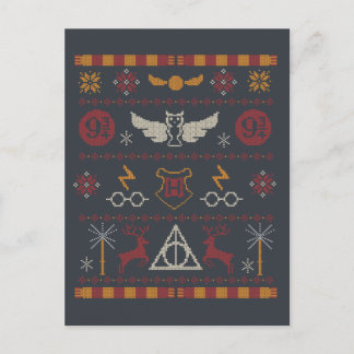 Postal Festiva Patrón de punto de cruz con tema de HARRY POTTER™