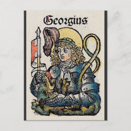 Postal Festiva Patrón de San Jorge de Inglaterra