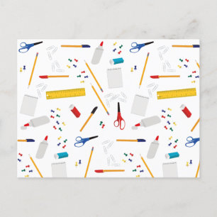 Postal Festiva Patrón de suministros para oficinas y artesanías e