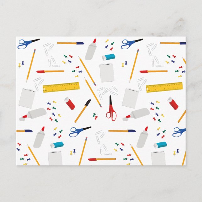 Postal Festiva Patrón de suministros para oficinas y artesanías e (Anverso)