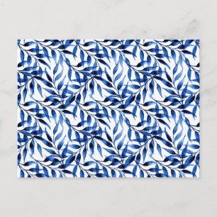 Postal Festiva Patrón de tinta de color de agua pintado a mano