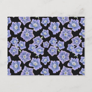Postal Festiva Patrón floral Violet Gentain