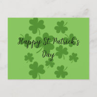 Patrón Shamrock Clover de St Patrick | Añadir text