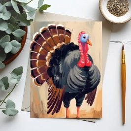 Postal Festiva Pavo de Acción de Gracias | Feliz Día de Acción de