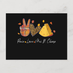 Postal Festiva Paz Amor Macarrones Con Queso Halloween Día de Acc