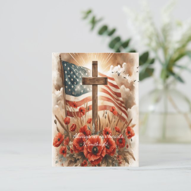 Postal Festiva Paz bajo los espías (Anverso de pie)