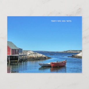 Postal Festiva Peggy's Cove, Nueva Escocia