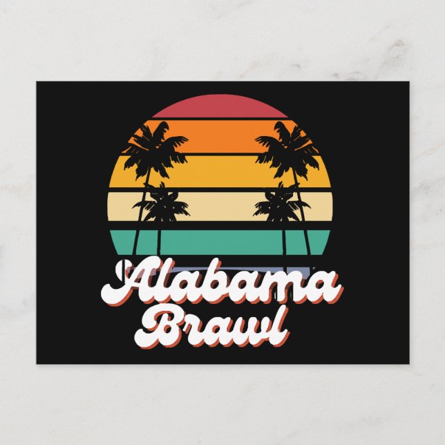 Postal Festiva Pelea de Alabama (Anverso)