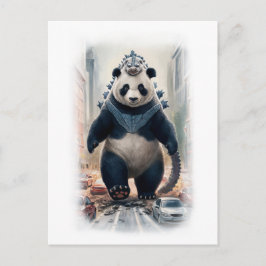 Postal Festiva Película de acción divertida parodia de panda en u
