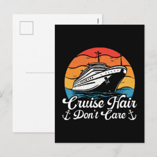 Postal Festiva Pelo de crucero no importa