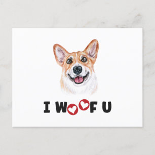 Postal Festiva Pembroke Welsh Corgi Dog I Wowty You
