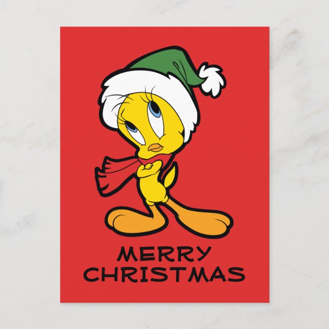 Postal Festiva Pensamientos de los Navidades de TWEETY™ (Anverso)