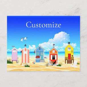 Postal Festiva Pequeñas y pequeñas chispas de playa Thunder_Cove