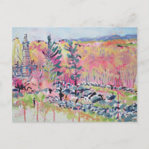 Postal Festiva Pequeños Redbuds de la cima de la rotonda #120401