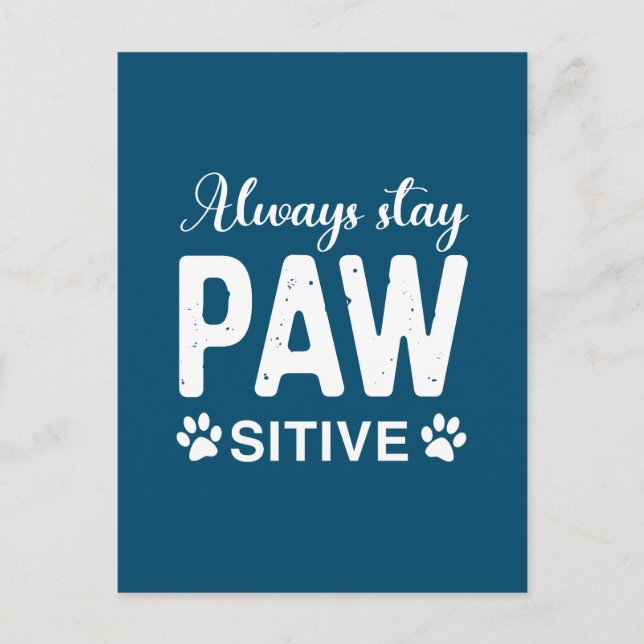 Postal Festiva Permanecer siempre alerta sobre PAW (Anverso)