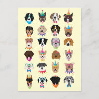 Perro de cumpleaños feliz enfrenta a animales pobr