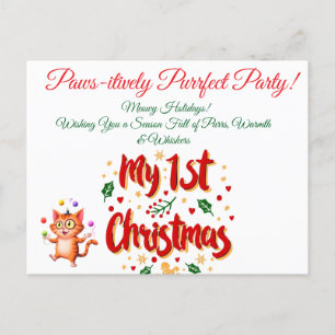 Postal Festiva Perseguir De Manera Prudente A Los Primeros Navida