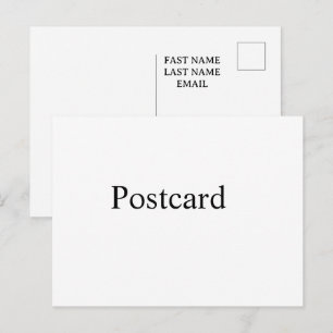 Postal Festiva personaliza simple Signature Mate personalizado