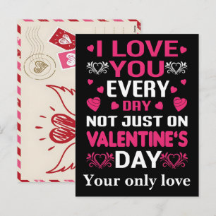 Postal Festiva Personaliza Te Amo Más Allá Del Día De San Valentí