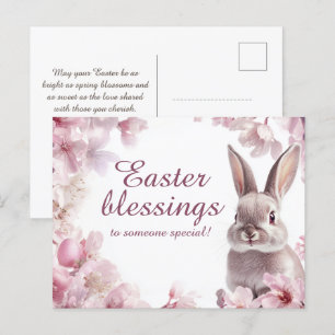 Postal Festiva Personalizable 🐇 Bendiciones de Pascua
