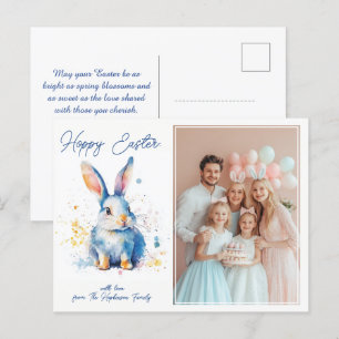 Postal Festiva Personalizable 🐇 Bunny Love Easter