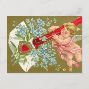 Postal Festiva Personalizable Cherub Valentine Card