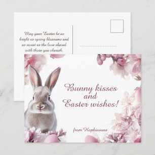 Postal Festiva Personalizable 🐇 Deseos de Pascua