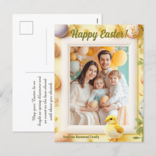 Postal Festiva Personalizable 🐇 Egg-stra Cute Easter Greetings