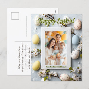 Postal Festiva Personalizable 🐇 Egg-stra Cute Easter Greetings
